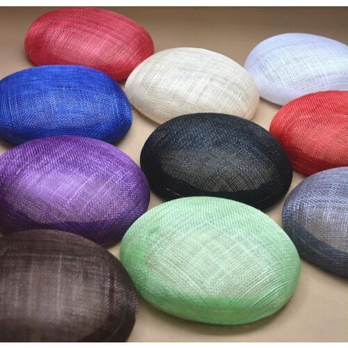 14cm Round sinamay Button Fascinator Millinery Hat Base making material B068