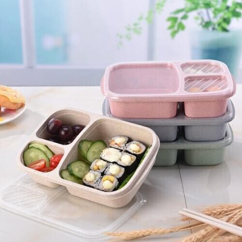 Kitchen Leak-Proof Bento Utensils Lunch Box Picnic SuShi Food Container Storage Box Portable Food Prep Box