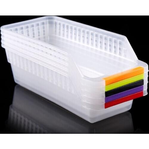 Kitchen Fridge Food Containers Space-saving Trays for freezer Holder Sink Basket 94PF