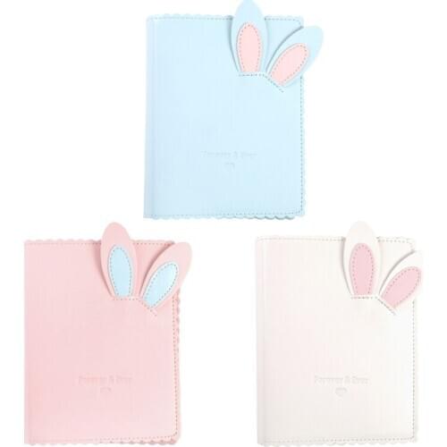 3 Inch 64 Pockets Photo Album Mini Instant Picture Case Storage Cute Bunny Case QX2E