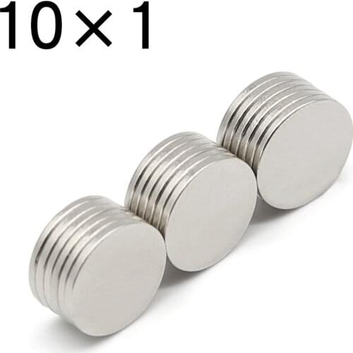 20 Pcs Neodymium Magnet 10mm x 1mm N35 NdFeB Round Super Powerful Strong Permanent Magnetic imanes Disc