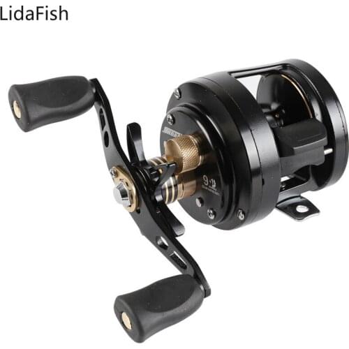 Lidafish New All Metal Body Trolling Drum Wheel 9+1 Ball Bearings Max Drag 10KG Casting Trolling Lure Reel