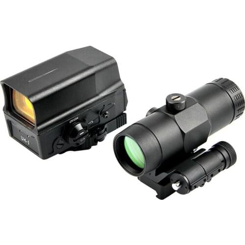 Hunting Uh1 + 3T Combination Suit CS Tactical Training Equipment Red Film Inside Red Dot Sight Scope Riflescope