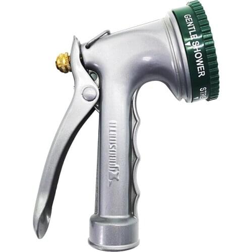 Heavy metal spray gun car wash garden watering and washing pet spray gun high pressure nozzle gun body has log