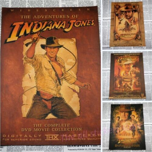 The indiana Jones series Treasure hunt adventure movie posters Retro kraft paper posters bar sitting room adornment /1014