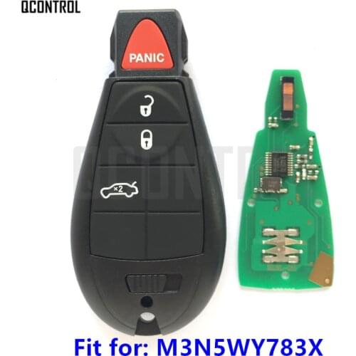 QCONTROL 4BT Remote Key for Chrysler Car 300 Town & Country Smart Key PN M3N5WY783X / IYZ-C01C 433MHz