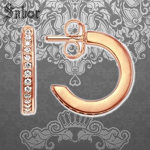 Rose Gold Color Creole Hoop Earrings Romantic Fashion Jewelry Geometric silver color Gift For Women 2020 New thomas