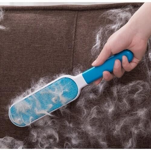 Pet Hair Remover Brush Reusable Double-Side Dog Hair Lint Remover Brush Portable Magic Fur & Dust Cleaning Furniture Pet Brush