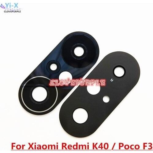 20pcs/Lot New Rear Back Camera Glass Lens For Xiaomi Poco F3 Redmi K40 Replacement Parts