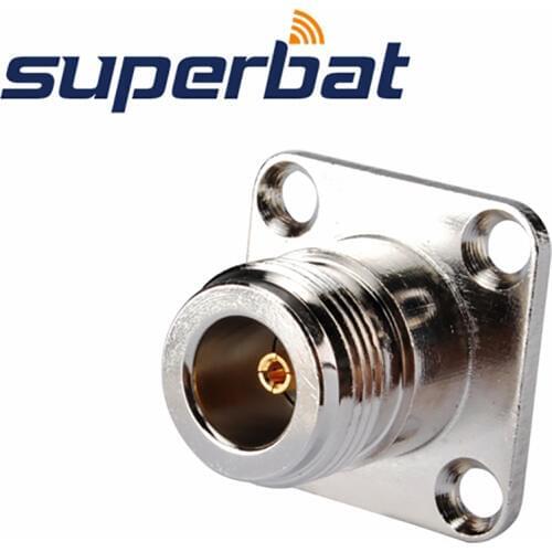 Superbat SMA-N Adapter SMA Jack to N Female Panel Mount Straight RF Coaxial Connector