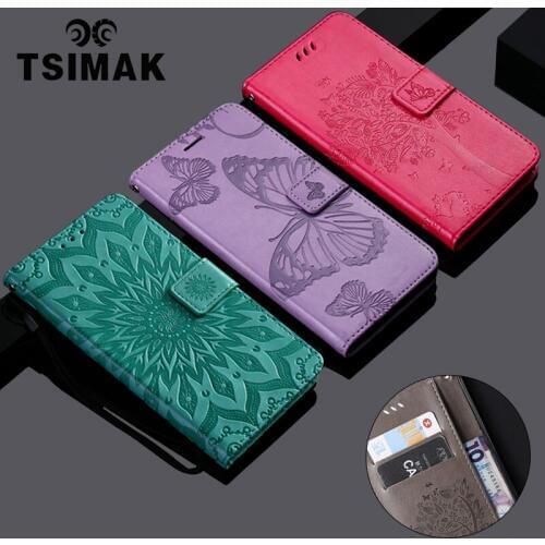 Tsimak Flip Leather Case For Motorola Moto G10 G30 G50 G60 G100 G Play Power Edge S 5G Plus PU Portable Wallet Case Cover