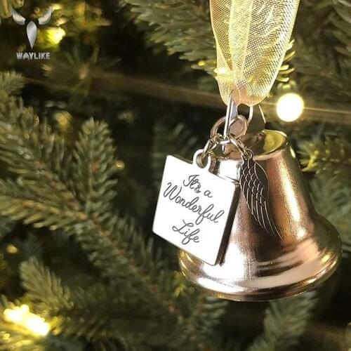 WAYLIKE Bells Christmas Tree Pendant Home Hotel Christmas Bell Decoration Ornaments Christmas Tree Decoration Ornaments