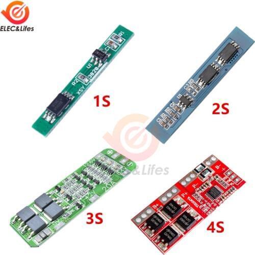 1S 2S 3S 4S Lithium Battery Charger Protection Board PCB BMS 18650 Li-ion lithium battery charger Module 2.5A 3A 20A 30A
