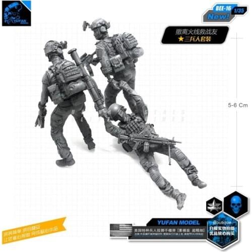 1/35 Resin model kits Figure Modern U.s. Army Resin Soldier Bee-16