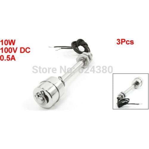 1 Bag ( 3 Pcs / Lots ) x ZS10010 Fish Tnak Pool Liquid Water Level Sensor Vertical Stainless Steel Single Ball Float Switch