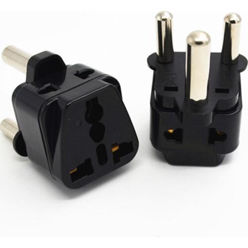 10pcs/lot Big South Africa plug Power Travel Converter power plug Conversion Plug 3 Pin to 3 Pin round South Africa Plug Socket