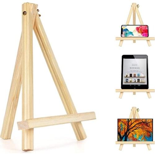 3PCS Wood Mini Easel Frame Tripod Display Meeting Wedding Table Number Name Card Stand Display Holder Children Painting Craft