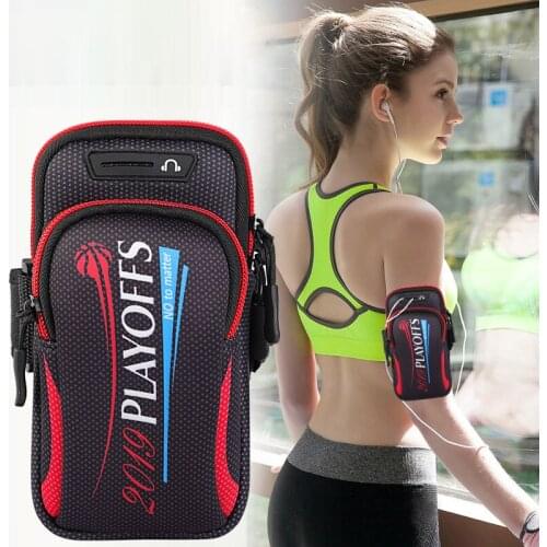 6.4 inch Belt Sports Running Armband Bag Case Waterproof Sport Pack Wallet Pouch Gym Mobile Phone Arm Bag Pocket Package Outdoor
