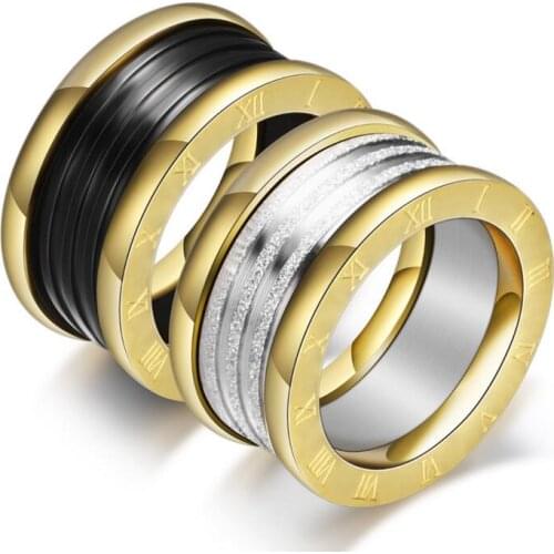 Antique Retro Stainless steel Rings For Women Men Jewelry Anillos Engagement Wedding Bague Homme Party Accessories Vintage