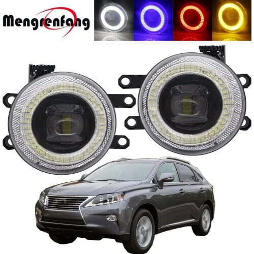 Car LED Angel Eye Fog Light Assembly Halo Ring Daytime Running Lamp 30W 8000LM 12V For Lexus RX350 RX450h 2010 2011 2012 2013