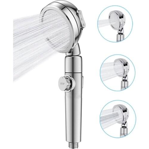 Water Level Adjustable Bathroom Shower Head Shower Wall Holder Handheld Shower Head High Pressure