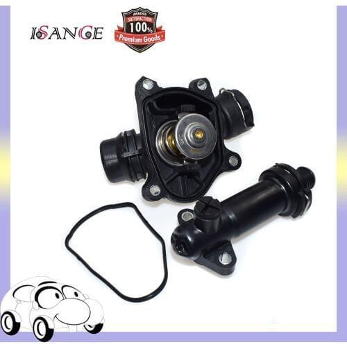 ISANCE Engine Thermostat Assembly+Seal For BMW 1 3 5 6 7 Series E90 E46 E87 E61 X3 X5 X6 Diesel OE# 11517789014 , 11717787870