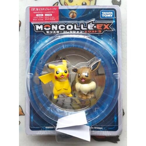 TAKARA TOMY Genuine Pokemon ESP 10 Pikachu Eevee Out-of-print Limited Rare Action Figure Model Toys