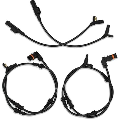 SET(4Pcs) Front Rear ABS Wheel Speed Sensor for Mercedes-Benz W164 ML350 ML320 GL350 GL450 R350 1645400717+1645400917