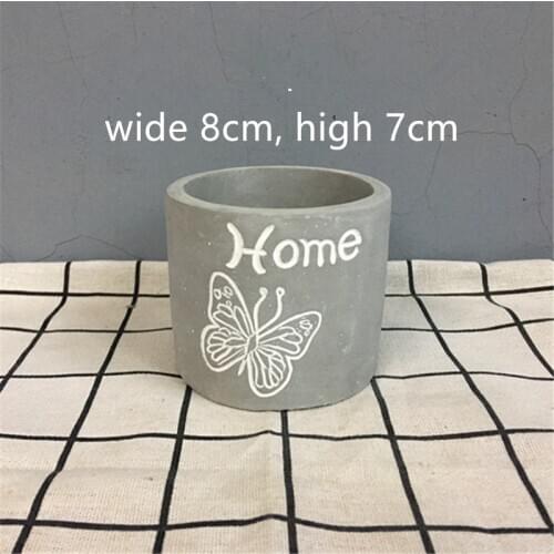 Round Concrete Mold for Home Garden Pot Making Cactus Plants Vase Mould Handmade Cement Planter Silicone Molds