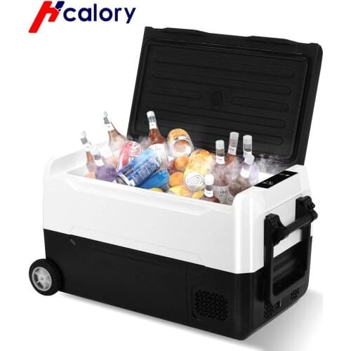 15L Car Refrigerator DC12-24V/AC220V Freeze heating Fridge Compressor EU Plug Picnic Refrigeration heating 0~65 degree