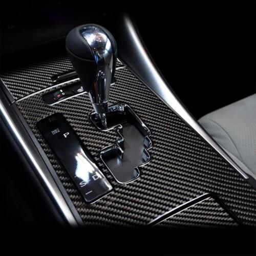 Carbon Fiber Car Center Control Gear Shift Panel Sticker Interior Trim Cover Accessories LHD For LEXUS IS250 300 350C 2006-2012