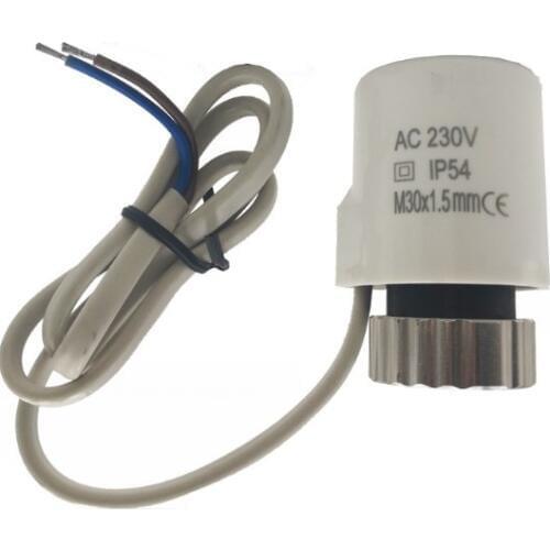 230v 220v normally open Electric thermal actuator for manifold underfloor heating valve calefaccion suelo radiante actuador