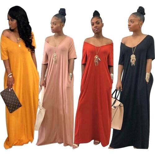 New style African Women clothing Dashiki fashion elastic cloth Pure color leisure long dress size S M L XL 2XL XXXL TS601