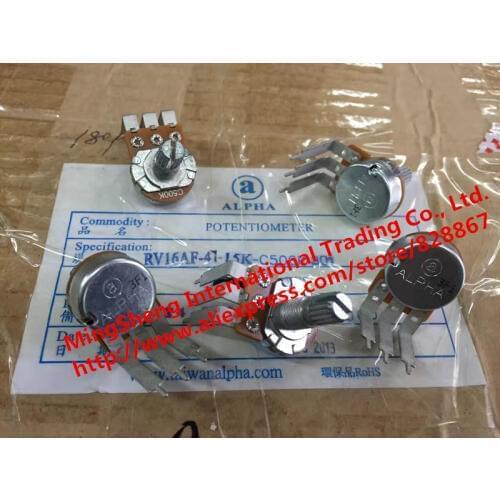 Original new 100% 16 type single large feet long handle 15MM C500K RV16AF-41-15K-C500K-301 potentiometer rachides (SWITCH)