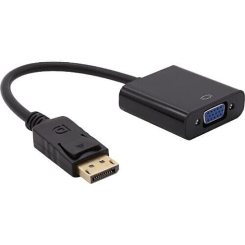 DP to VGA Adapter DisplayPort to VGA Converter DP Cables Adapter Male to Female 1080P for HDTV Monitor MacBook Projector PC