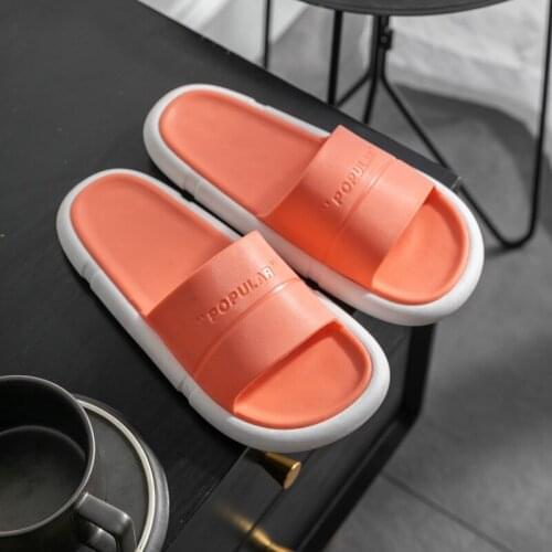 Slipper female home indoor bathroom bath non-slip couple ins tide slippers man men slippers home slippers mens shoes
