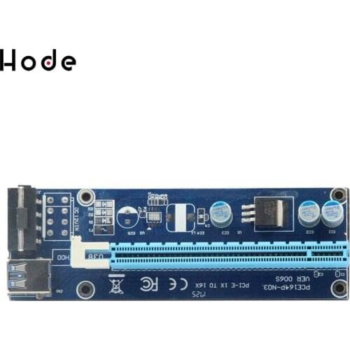 009S PCI-E graphics card extension cable adapter cable USB3.0 adapter card PCIE1X to 16X mining card