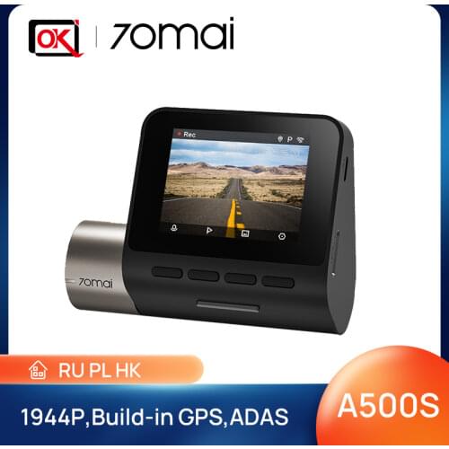 New Arrival 70mai upgrage Dash Cam Pro Plus Built-in GPS Speed Coordinates ADAS Car DVR 24HParking Monitor 1944P App Control