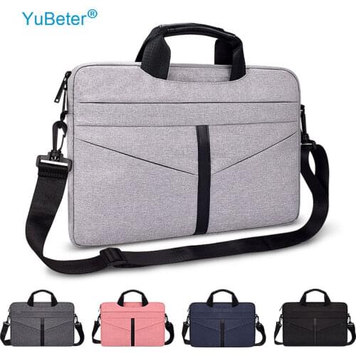 YuBeter Waterproof Laptop Sleeve Bag PC Case Notebook Pouch Men Womens Briefcase for Macbook Air Pro Notebook 13 14 15.6 Inch