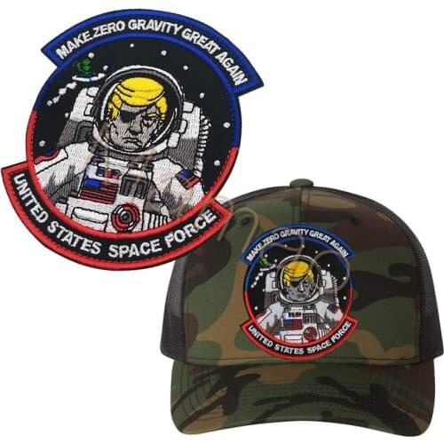 Apollo Astronaut spaceship Embroidery Badges military Army DIY Accessory Hook Loop spacecraft