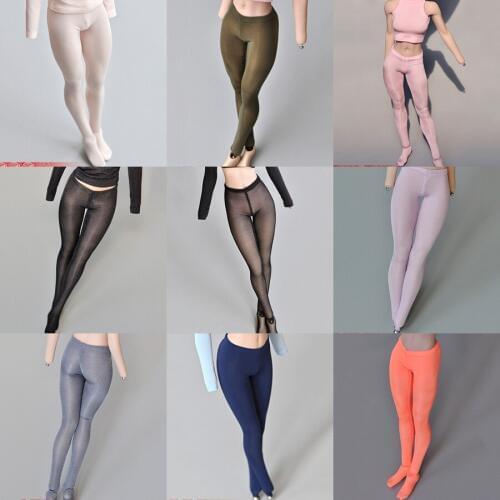 1/6 doll model accessories clothes female soldiers stretch tight leggings Siamese stockings 12 inch female available in stock