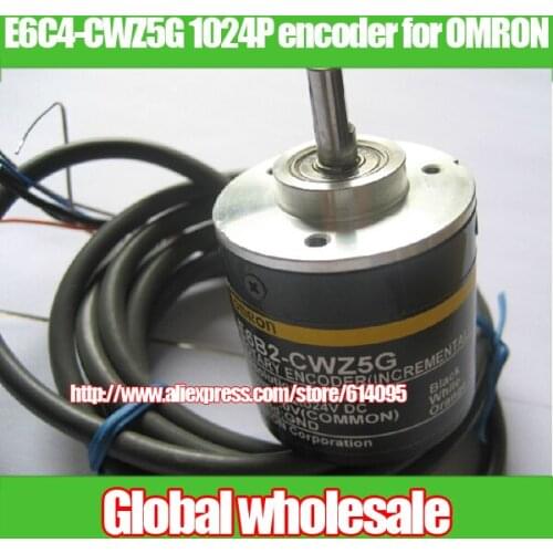 1pcs E6C4-CWZ5G 1024P / R optical rotary encoder for OMRON