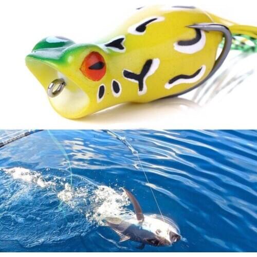 1pcs bait japan plastic fishing lures frog lure dredges Topwater ray frog 5CM 12G artificial soft bait