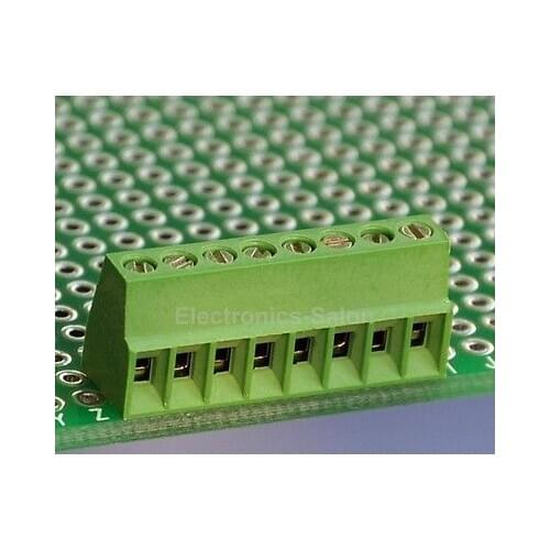 10pcs 8 Poles 2.54mm/0.1" PCB Universal Screw Terminal Block