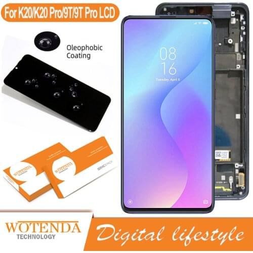 Original 6.39'' AMOLED XiaoMi Mi 9T Pro LCD with frame for Redmi K20 Pro Display Touch Screen Digitizer Repair Parts