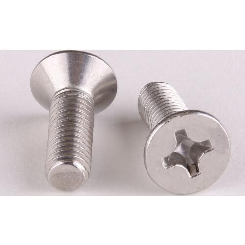 2PCS 304 stainless steel countersunk head Phillips screws / Phillips flat-head screws M6 * 70mm