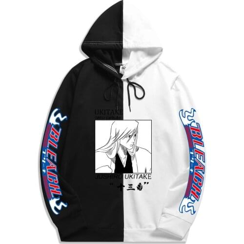 2021 Japanese Summer Anime BLEACH Mens Sportswear Hoodie Printing Double Color Hoodies Sweatshirt Harajuku Thin Clothing