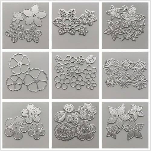 29 Styles) Flowers Metal Cutting Dies DIY Scrapbooking Paper Photo Album Crafts Knife Mould Card Blade Punch Stencils for Decor