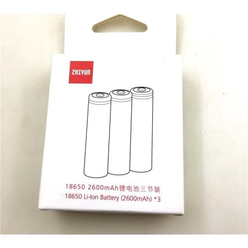 3Pcs/Lot Zhiyun Crane 2 / EVO Stabilizer Gimbal 18650 Battery 3.7V 2000mAh Lipo Battery