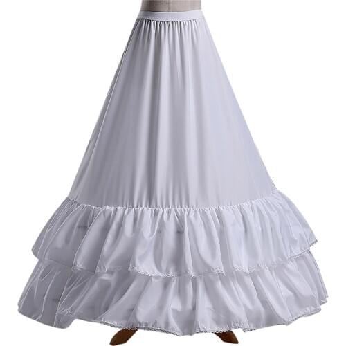 White Mesh Ruffle Women Wedding Petticoats Wedding Accessories Bridal Underskirts For Wedding Dress